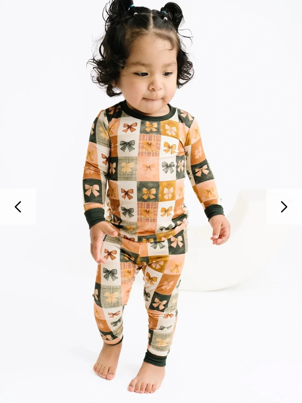 Bow patchwork bamboo set